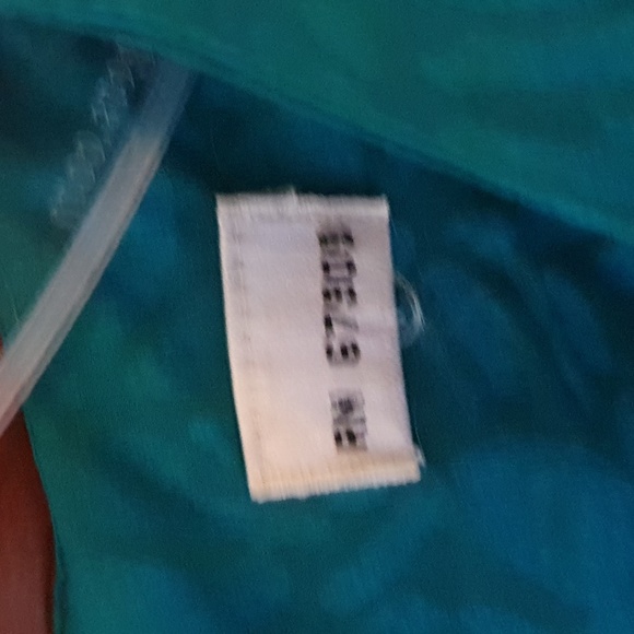 Vtg 80s Sequin Waist Flower Silk Dress - Picture 5 of 9